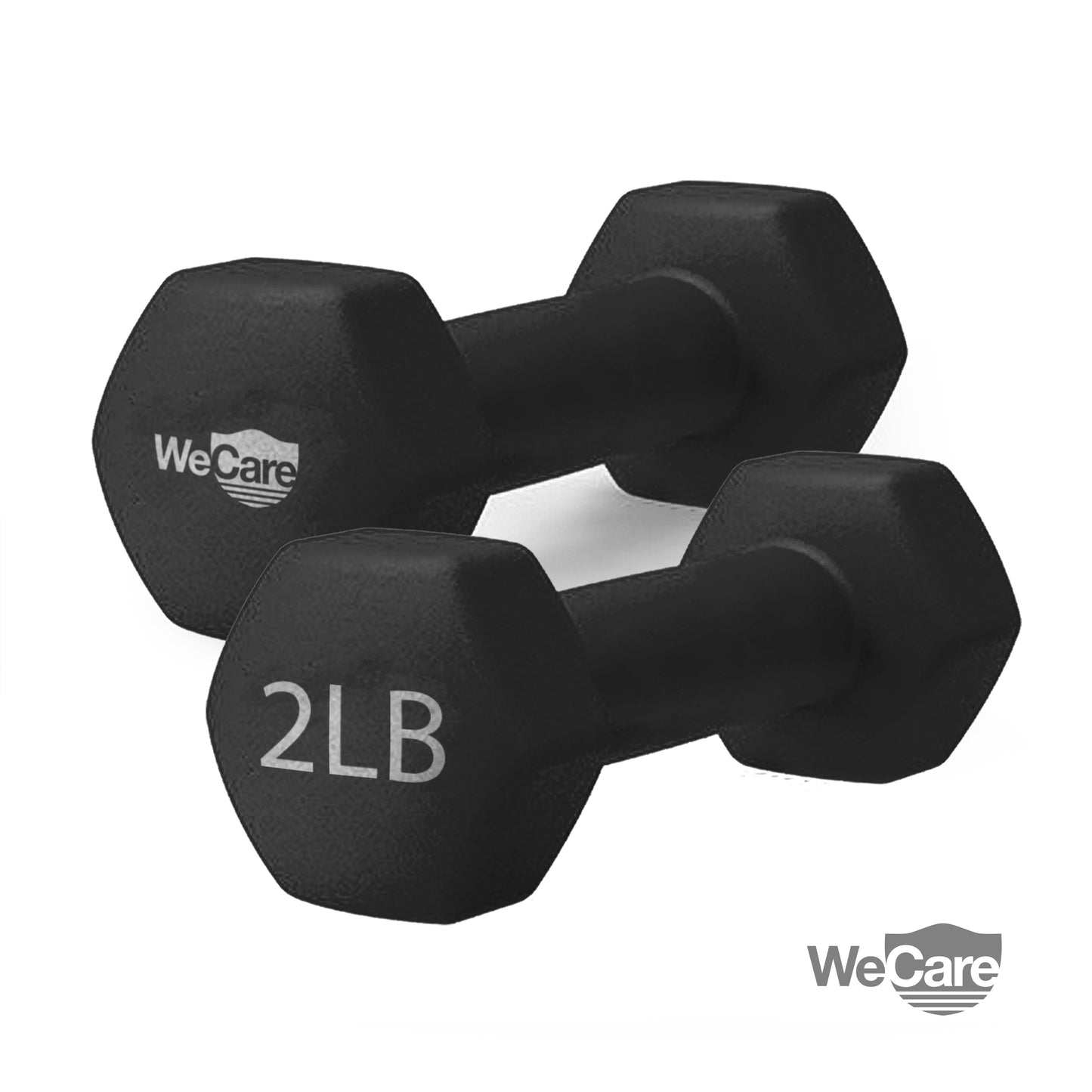2Lb Neoprene Dumbbell Set - Black