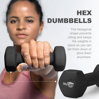 2Lb Neoprene Dumbbell Set - Black