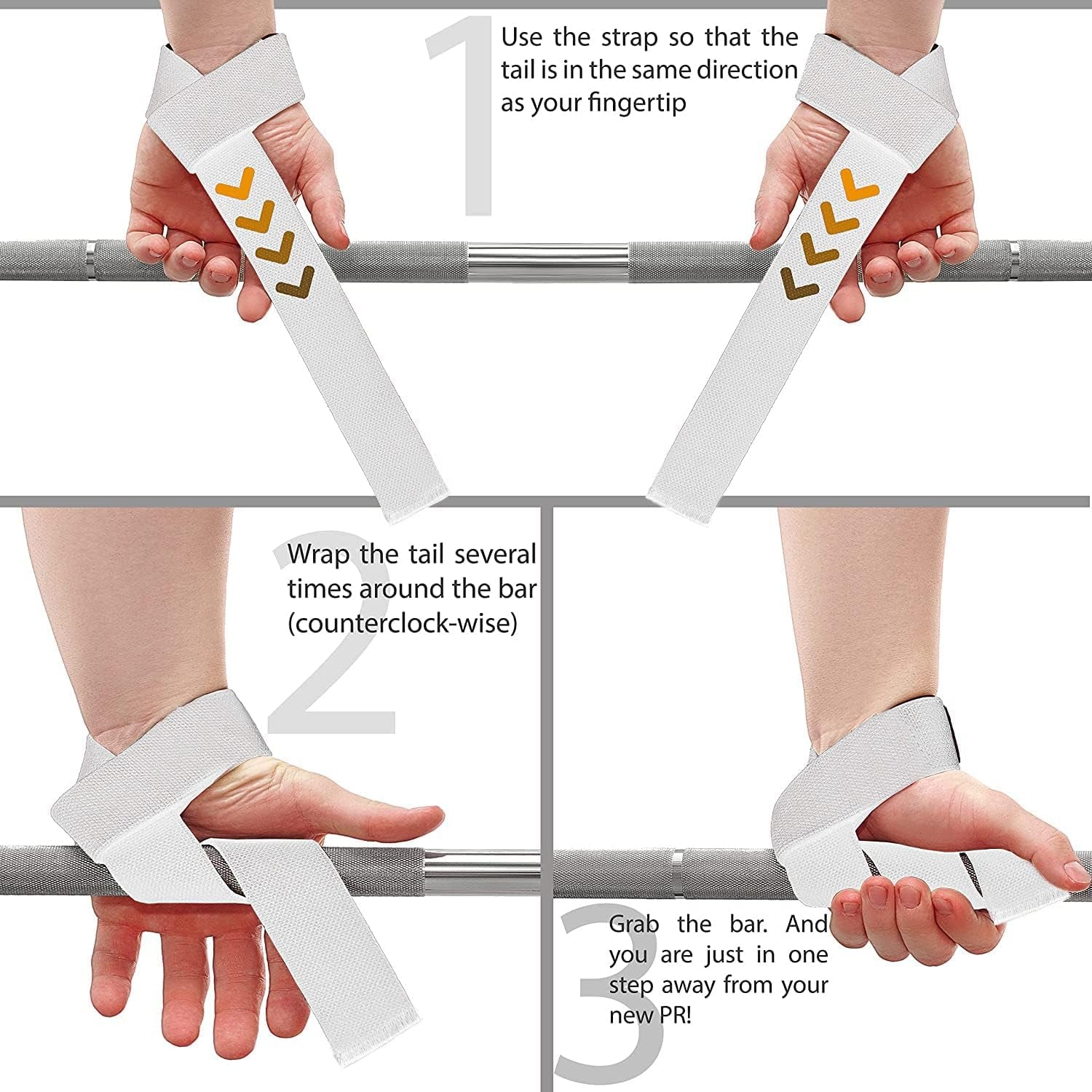 Lasso Lifting Wrist Straps for Cross Training - 770 lb Capacity - Hand Wraps for Olympic Weightlifting, Powerlifting, Bodybuilding, and Deadlifts - Durable Cotton Construction